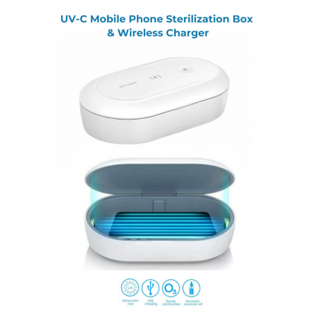 SMART UVC STERILIZER with WIRELESS FAST CHARGING